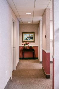 dental office hallway